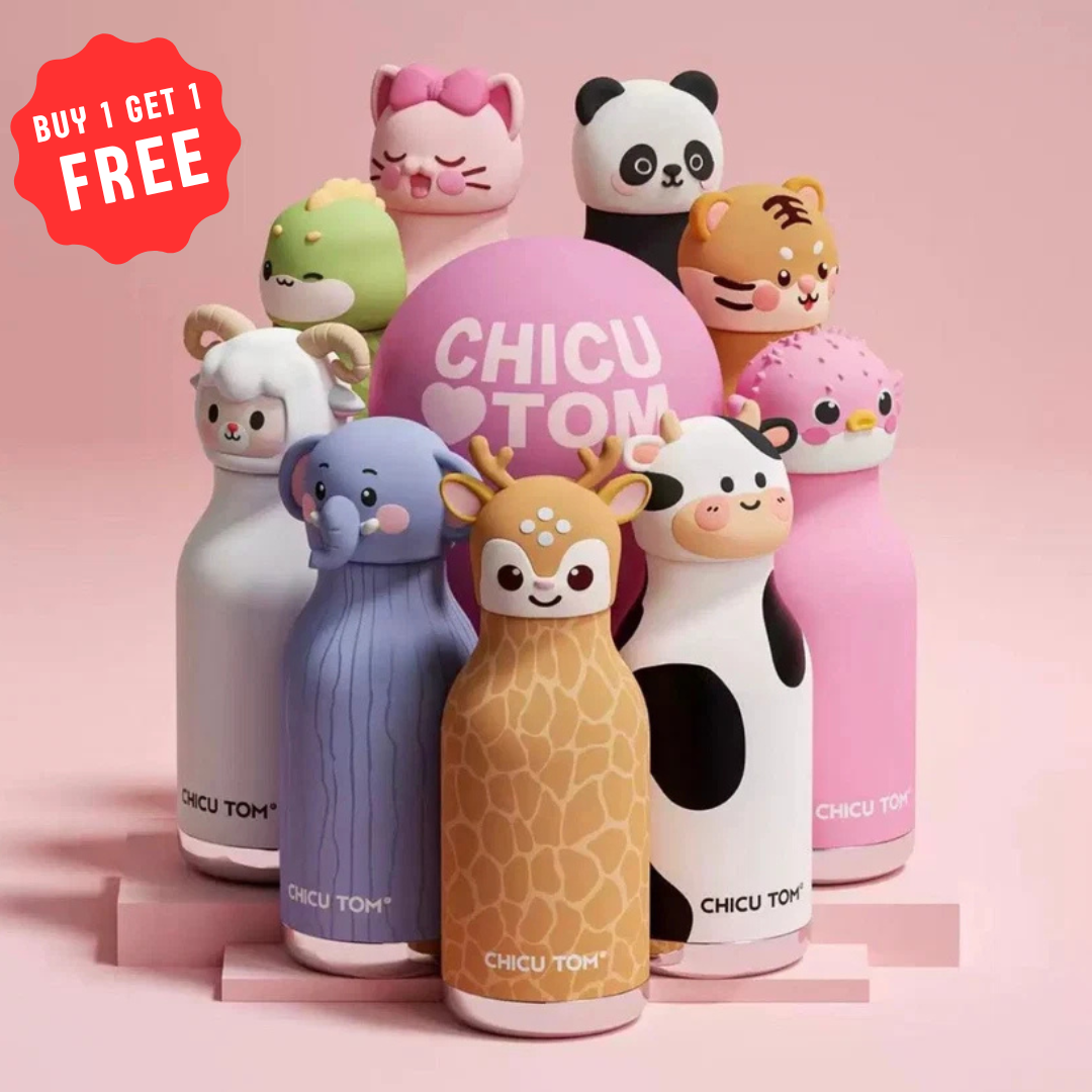 Animal Sipper Bottle | Stainless Steel | 480mL |  Buy 1 Get 1 FREE