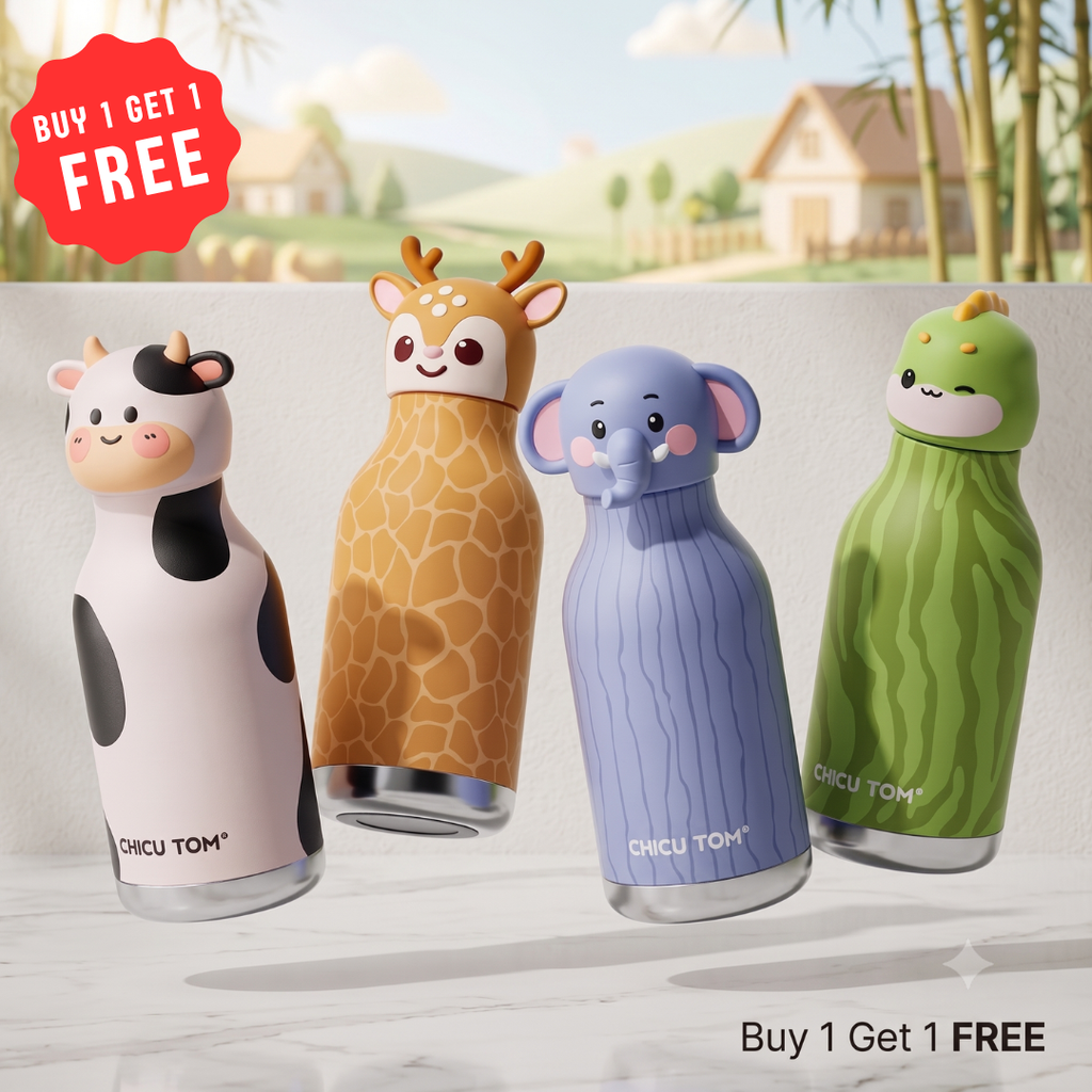 Animal Sipper Bottle | Stainless Steel | 480mL |  Buy 1 Get 1 FREE
