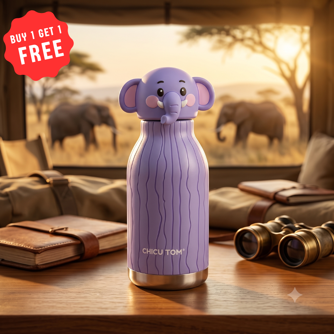 Animal Sipper Bottle | Stainless Steel | 480mL |  Buy 1 Get 1 FREE