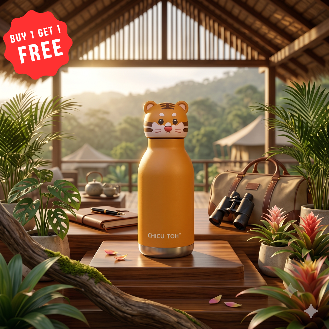 Animal Sipper Bottle | Stainless Steel | 480mL |  Buy 1 Get 1 FREE
