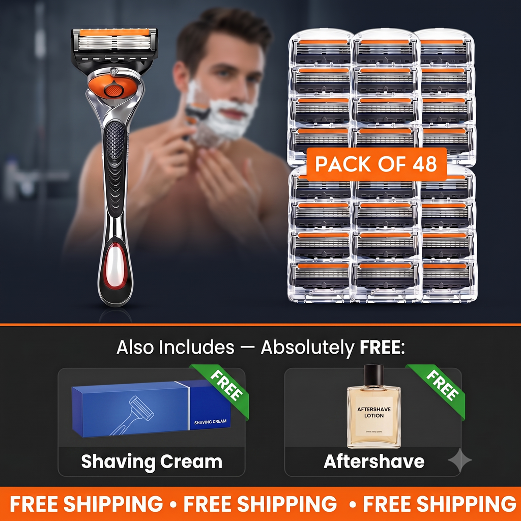 PrecisionRazor - 48 Blade Shaving Razor | No Cuts Guaranteed