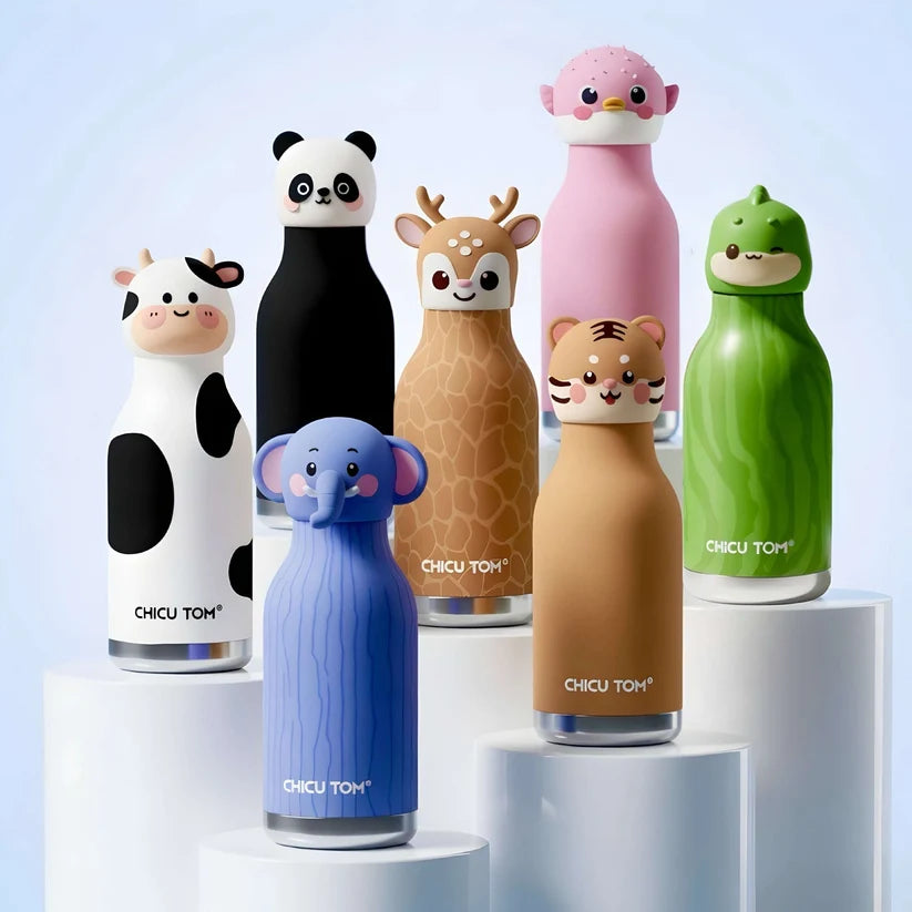 Animal Sipper Bottle | Stainless Steel | 480mL |  Buy 1 Get 1 FREE