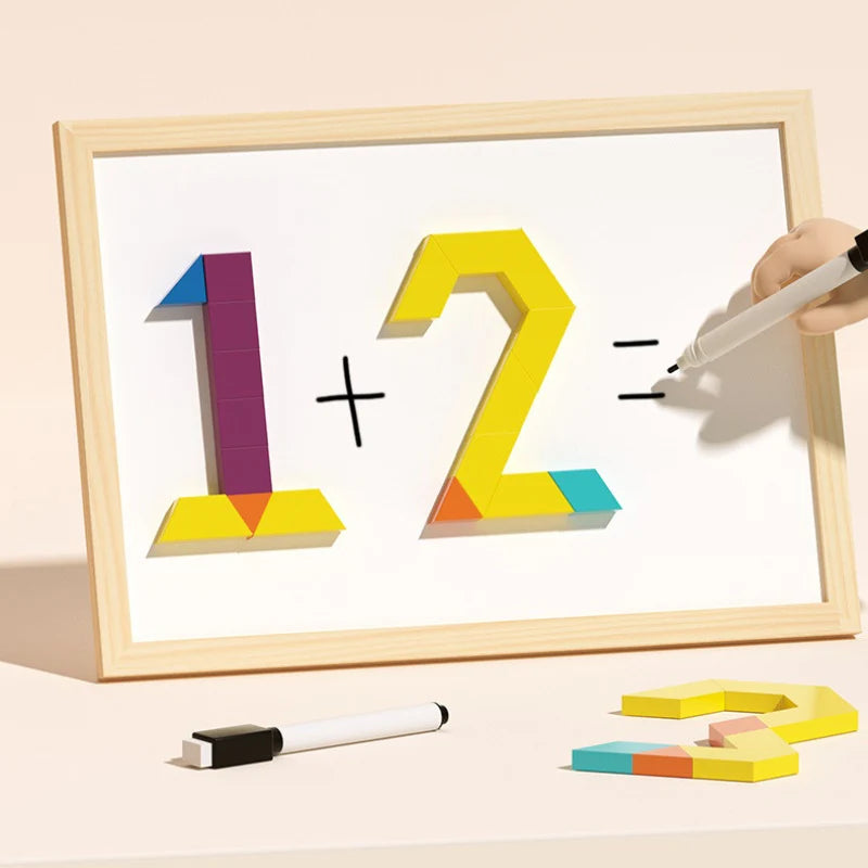 Wooden Magnetic puzzle Game With Patterns |